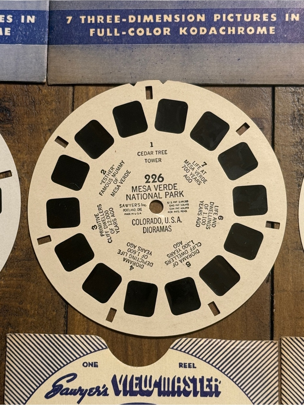 Vintage 1940s Sawyer’s View-Master Reels 7-Piece Set Kodachrome National Parks - Picture 4 of 9